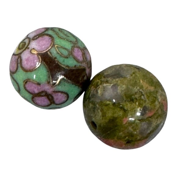 Vintage Lampwork Art Glass Bead Unique Artisan Jewelry Making Supplies Set Of 12 - Picture 3 of 11